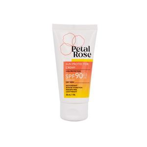 کرم ضد آفتاب بی رنگ SPF90 پوست خشک پتال رز
